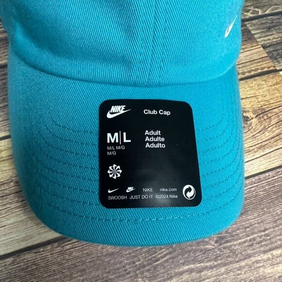 Nike Unisex Club Performace Adjustable Hat NWT Size M/L (Blue) FZ5698-345 - Picture 3 of 11